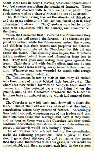 The Cherokees Get Even story from the book Indian Depredations in Texas by J. W. Wilbarger