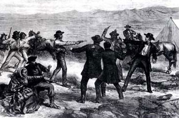 Picture of the Modoc's Murder of General Canby