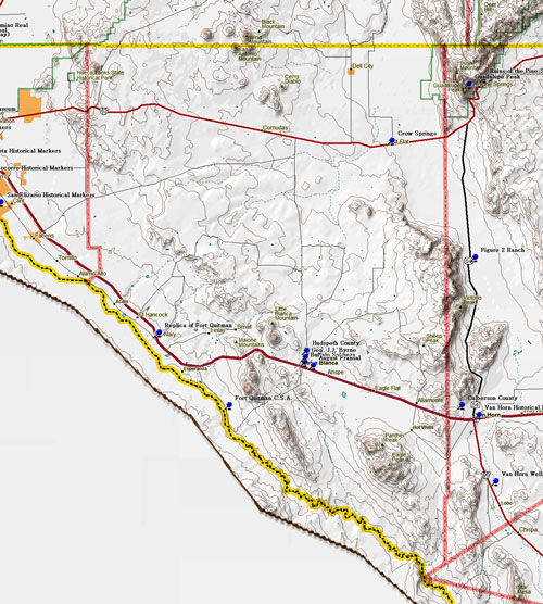 Map of Hudspeth County