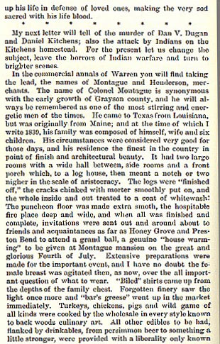 Murder of Moody, McIntyre's two Sons and Sewell story from the book Indian Depredations in Texas by J. W. Wilbarger