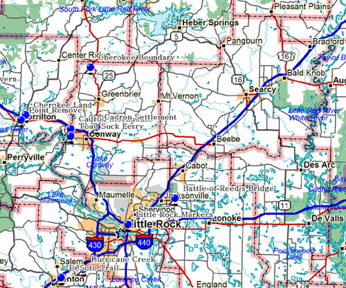 fancy central arkansas map association
