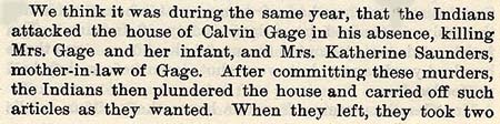 Gage family story by Wilbarger