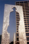 Jonathan Borofsky's Man with a Briefcase