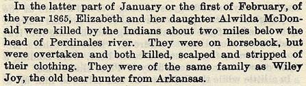 Mrs McDonald story by Wilbarger