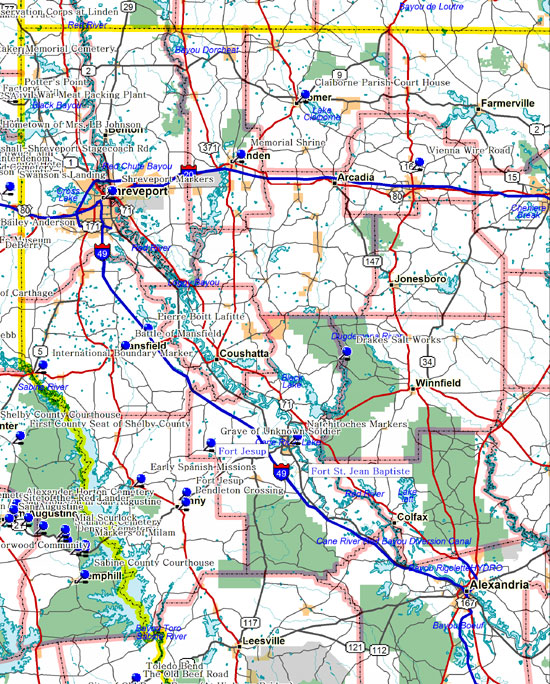 24+ Cane River Louisiana Map Pics