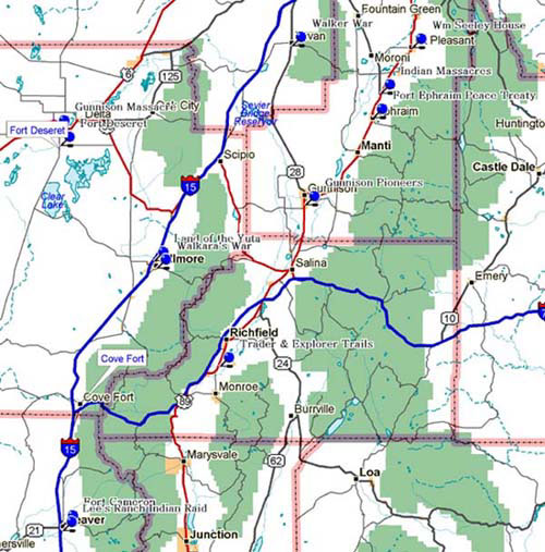 map of utah. Map of Southeast Utah