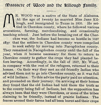 Massacre of Wood and the Killough Family